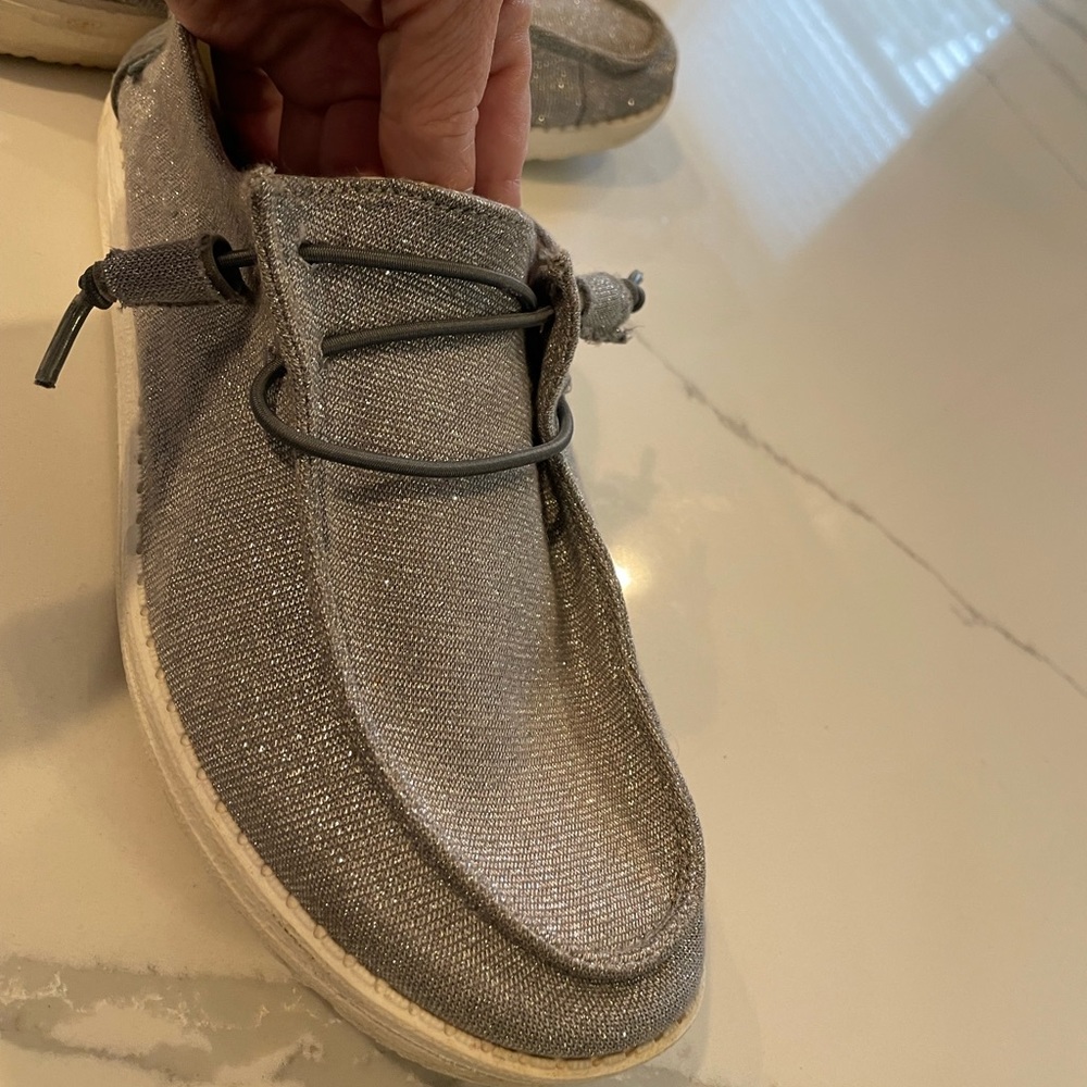 Women’s Wendy Gray Sparkle Hey Dudes
